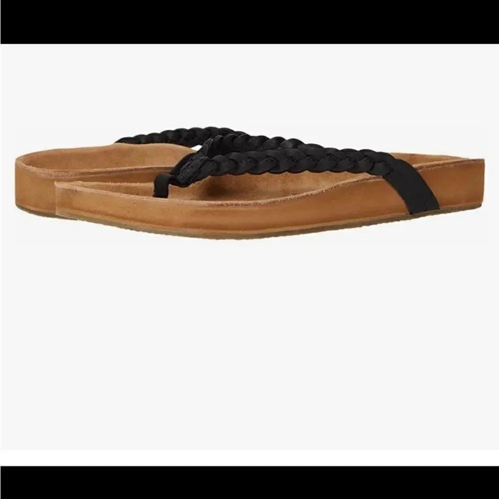 Sanuk “SHE LOUNGY BRAID” Leather Sandal size 10